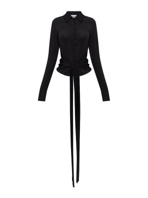 GANNI: Blusen - Bluse - Schwarz