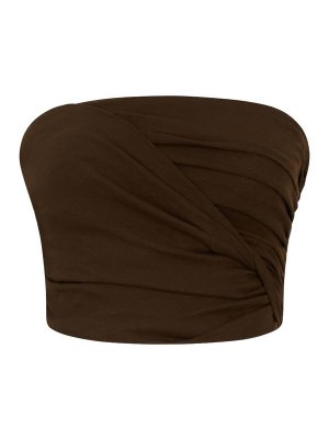 GANNI: Tops und Tank Tops - Top - Braun