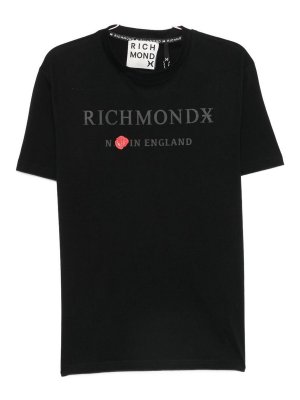 JOHN RICHMOND: Tシャツ - Tシャツ - 黒