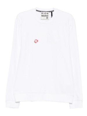 JOHN RICHMOND: Sweatshirts & Pulls - Sweat-Shirts - Blanc