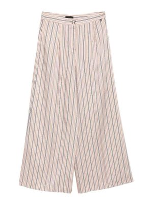 Liu Jo: pantaloni casual - Pantaloni in satin a righe