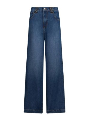 Liu Jo: straight leg jeans - Washed effect jeans blue
