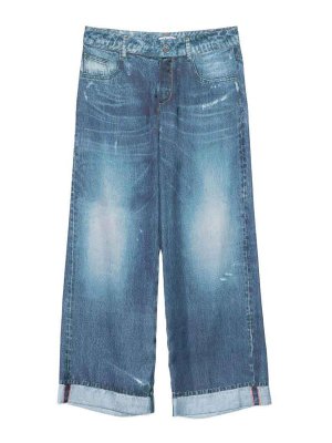 Liu Jo: jeans dritti, a sigaretta - Jeans lunghi blu con effetto delavÃ¨