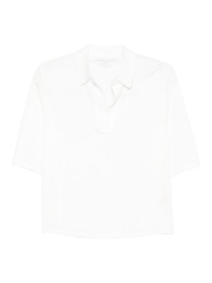 Majestic Filatures: Poloshirts - Poloshirt - Weiß