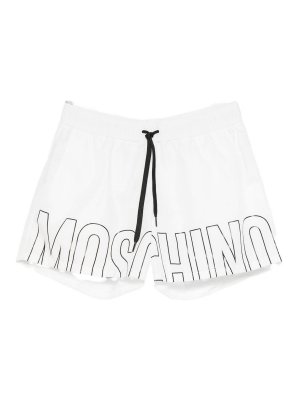 MOSCHINO: トラウザーショーツ - ショートパンツ - 白