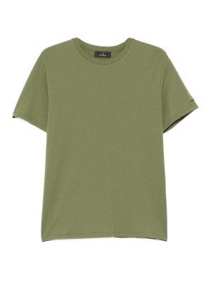 PEUTEREY: t-shirts - T-shirt in green with short-sleeved