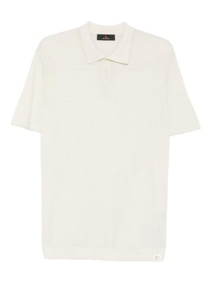 PEUTEREY: polo - Polo Malaga in cotone color panna