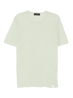 PEUTEREY: t-shirt - T-shirt verde a maniche corte in cotone