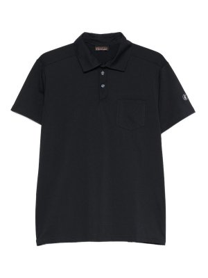 Save The Duck: polo shirts - Navy blue stretch jacob polo shirt