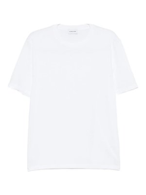 SCAGLIONE: t-shirts - T-shirt in white cotton with short sleeves