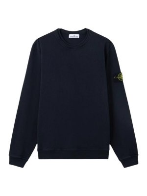 STONE ISLAND: スウェット＆セーター - スウェットシャツ/セーター - ダークブルー
