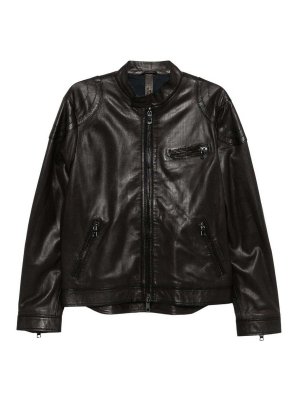 THE JACK AND JACKIE LEATHERS: giacche casual - Giubbotto Rouge in pelle nera