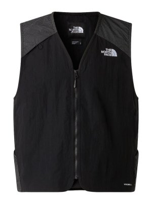 THE NORTH FACE: vests - Black zip-up logo vest