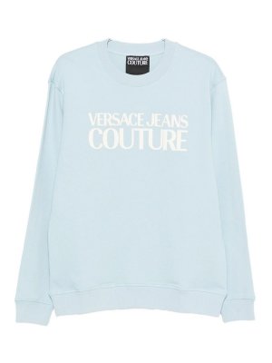 Versace Jeans Couture: Sudaderas y suéteres - Sudadera - Azul