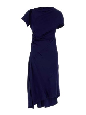VICTORIA BECKHAM: ニーレングスドレス - 膝丈ドレス - ブルー
