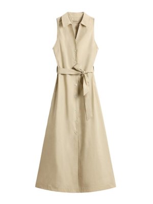 WOOLRICH: Robe longueur genou - Robe Au Genou - Beige