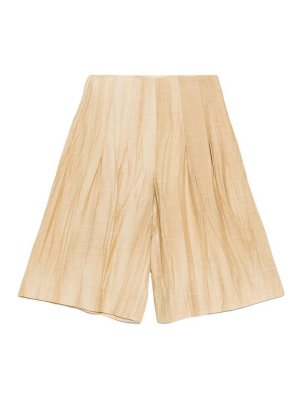 YERSE: pantaloni shorts - Bermuda luna beige