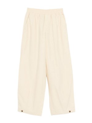 YERSE: pantaloni casual - Pantaloni Carli in cotone beige