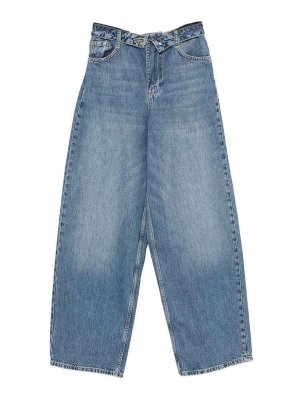 Liu Jo: jeans dritti, a sigaretta - Jeans a botte blu Elodie