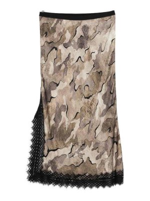 Pinko: Knielange und Midi Röcke - Midirock - Beige