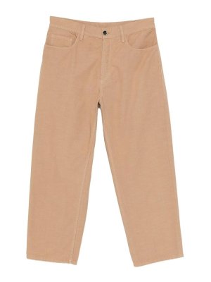NINE IN THE MORNING: casual trousers - Albert camel cotton trousers