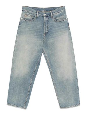 NINE IN THE MORNING: straight leg jeans - Albert faded cotton jeans