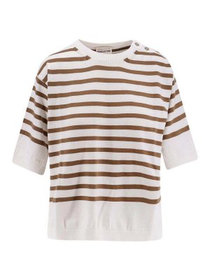 Semicouture: Tops y camisetas sin mangas - Top - Beis