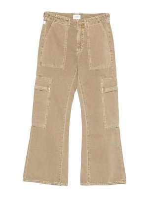 CITIZENS OF HUMANITY: flared jeans - Clina flared jeans in beige with pockets