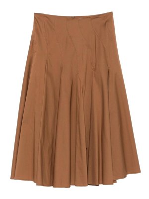 Semicouture: Jupes midi et au genou - Jupe Midi - Marron