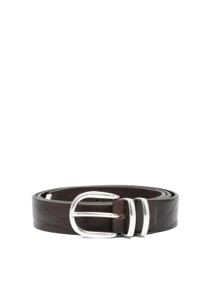 ALBERTO LUTI: belts - Belt in brown calf leather