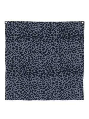 ASPESI: sciarpe e foulard - Sciarpa in cotone blu e nero