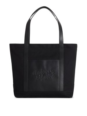MAISON KITSUNÉ: Handtaschen - Shopper - Schwarz