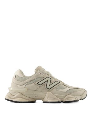 NEW BALANCE: trainers - 9060 sneakers in beige leather