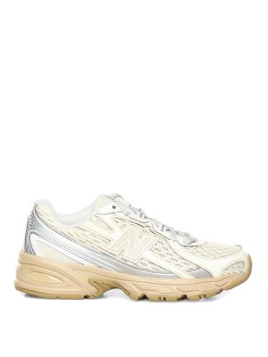 NEW BALANCE: trainers - 740 white and silver sneakers