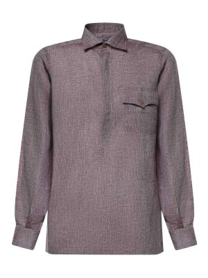 GIULIANO GALIANO: shirts - Rits Linen Shirt