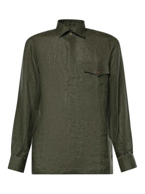 GIULIANO GALIANO: shirts - Rits Linen Shirt