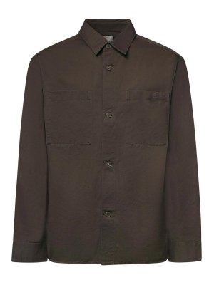 CALVIN KLEIN: shirts - Cotton Blend Shirt With Logo