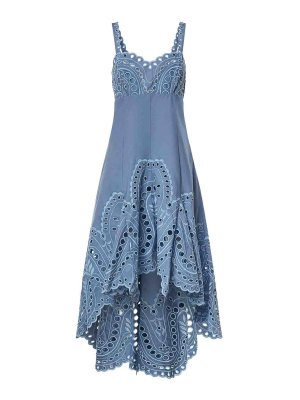 CHARO RUIZ: knee length dresses - Caspian Cotton Midi Dress