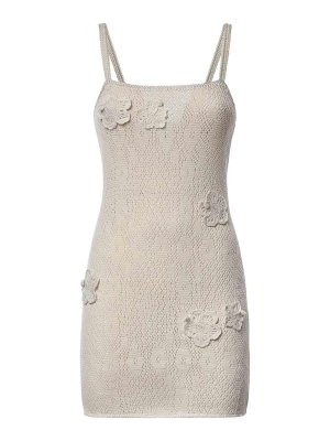 MC2 SAINT BARTH: knee length dresses - Artie Dress In Crochet Cotton