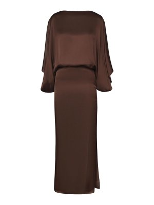 NINEMINUTES: Knielange Kleider - Knielanges Kleid - Braun