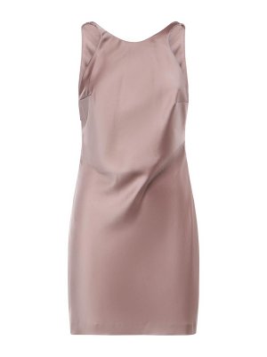 THE ANDAMANE: short dresses - Carmen Satin Mini Dress