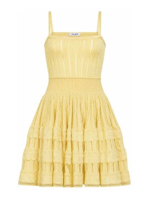 Alaïa: Vestidos cortos - Vestido Corto - Amarillo