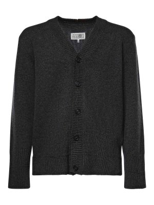 MM6 MAISON MARGIELA: Cardigans - Cardigan - Gris