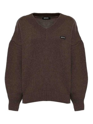 ROTATE Birger Christensen: maglia collo rotondo - Maglione In Lana Con Logo