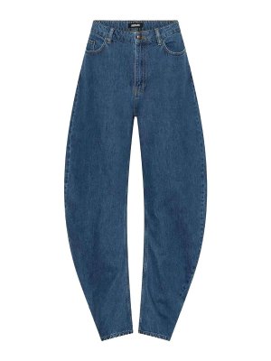 ROTATE Birger Christensen: Jeans Rectos - Vaqueros Rectos - Lavado Medio