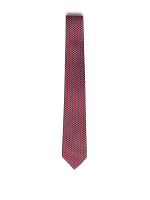 SALVATORE FERRAGAMO: ties & bow ties - Printed Silk Tie