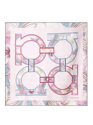 SALVATORE FERRAGAMO: sciarpe e foulard - Sciarpa Di Seta Stampata
