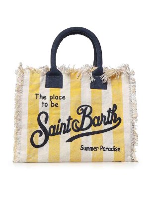 MC2 SAINT BARTH: totes bags - Striped Canvas Vanity Bag