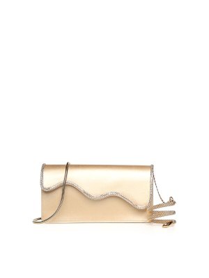 RENE CAOVILLA: pochette - Pochette Onda Con Cristalli