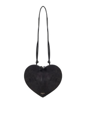 Alaïa: shoulder bags - Le Cur Leather And Suede Shoulder Bag